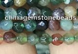 CTG1116 15.5 inches 3mm faceted round tiny Indian agate beads