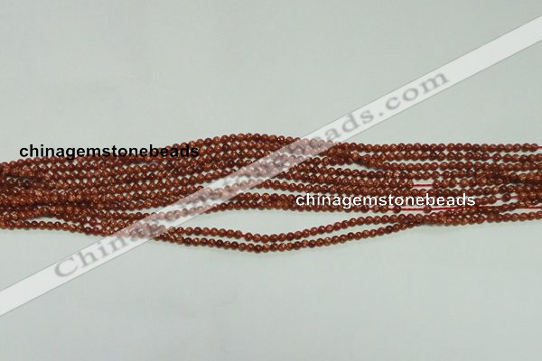 CTG112 15.5 inches 2mm round tiny goldstone beads wholesale