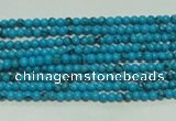 CTG114 15.5 inches 2mm round tiny blue turquoise beads wholesale