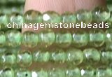 CTG1145 15.5 inches 3mm faceted round tiny peridot gemstone beads