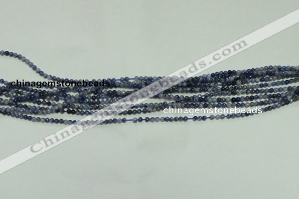 CTG115 15.5 inches 2mm round tiny sodalite gemstone beads wholesale