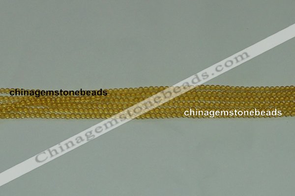 CTG116 15.5 inches 2mm round tiny citrine gemstone beads wholesale