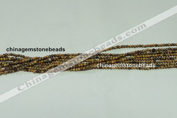 CTG117 15.5 inches 2mm round tiny leopard skin jasper beads wholesale