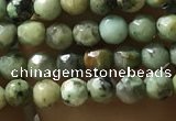 CTG1178 15.5 inches 3mm faceted round tiny African turquoise beads