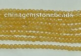CTG118 15.5 inches 2mm round tiny yellow jade beads wholesale