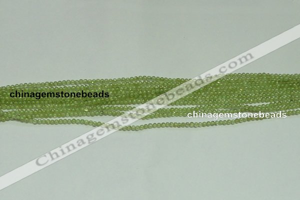 CTG119 15.5 inches 2mm round tiny peridot gemstone beads wholesale