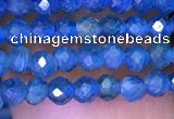 CTG1195 15.5 inches 3mm faceted round tiny apatite gemstone beads