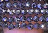 CTG1196 15.5 inches 3mm faceted round tiny terahertz gemstone beads