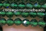 CTG1198 15.5 inches 3mm faceted round tiny quartz glass beads