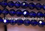 CTG1199 15.5 inches 3mm faceted round tiny quartz glass beads