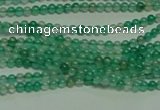 CTG122 15.5 inches 2mm round tiny green agate beads wholesale