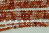 CTG123 15.5 inches 2mm round grade A tiny red agate beads wholesale