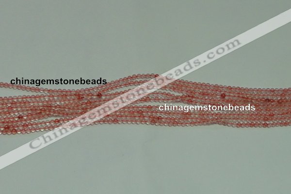 CTG124 15.5 inches 2mm round tiny cherry quartz beads wholesale