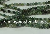 CTG126 15.5 inches 2mm round tiny moss agate beads wholesale