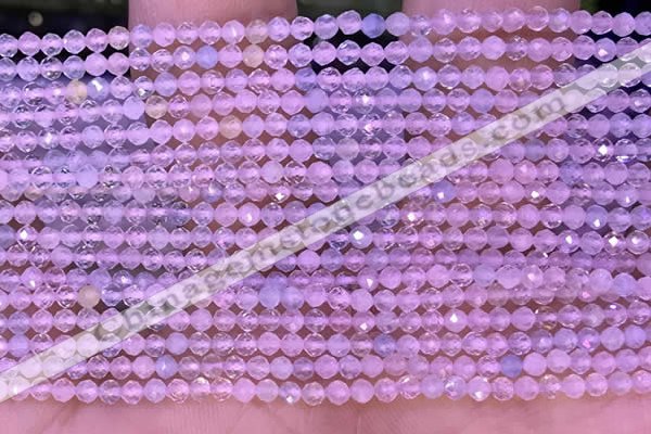 CTG1300 15.5 inches 2mm faceted round morganite gemstone beads