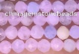 CTG1301 15.5 inches 3mm faceted round morganite gemstone beads