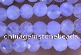 CTG1304 15.5 inches 3mm faceted round blue lace agate beads wholesale