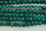 CTG131 15.5 inches 3mm round tiny synthetic malachite beads wholesale