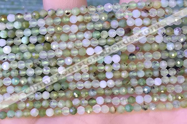 CTG1312 15.5 inches 3mm faceted round Australia chrysoprase beads