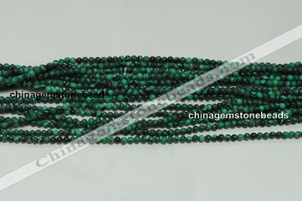 CTG132 15.5 inches 3mm round tiny synthetic malachite beads wholesale