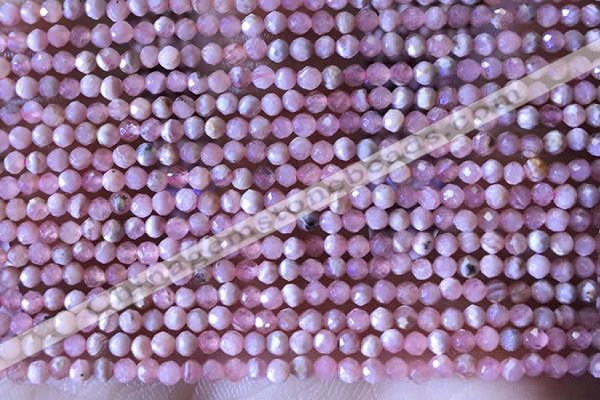 CTG1321 15.5 inches 2mm faceted round rhodochrosite beads wholesale