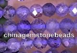 CTG1331 15.5 inches 4mm faceted round iolite beads wholesale