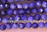 CTG1333 15.5 inches 2mm faceted round sapphire beads wholesale