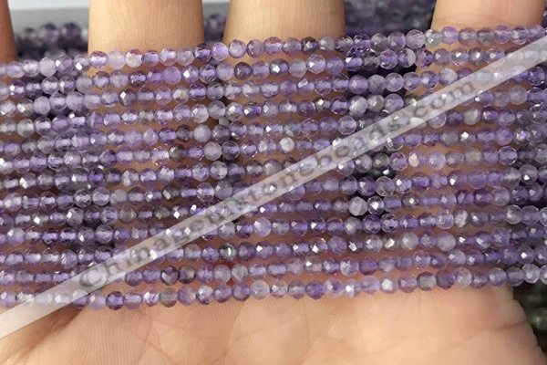 CTG1340 15.5 inches 2mm faceted round amethyst beads wholesale