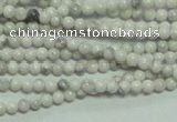 CTG135 15.5 inches 3mm round tiny white turquoise beads wholesale