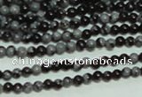 CTG136 15.5 inches 3mm round tiny snowflake obsidian beads wholesale