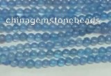 CTG137 15.5 inches 3mm round tiny blue agate beads wholesale