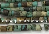 CTG1373 15.5 inches 2*2mm heishi tiny green turquoise beads