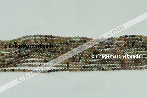 CTG139 15.5 inches 3mm round tiny Indian agate beads wholesale