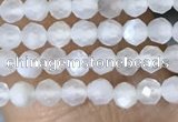 CTG1401 15.5 inches 2mm faceted round white moonstone beads wholesale