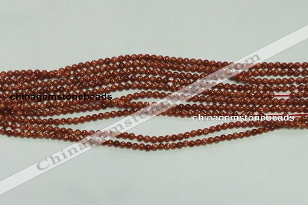 CTG142 15.5 inches 3mm round tiny goldstone beads wholesale