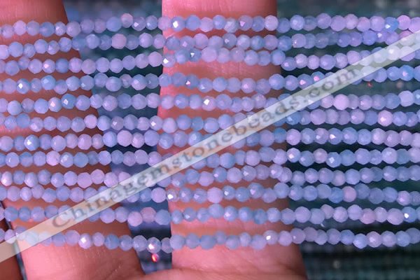 CTG1422 15.5 inches 2mm faceted round amazonite beads wholesale