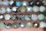 CTG1425 15.5 inches 2mm faceted round African turquoise beads