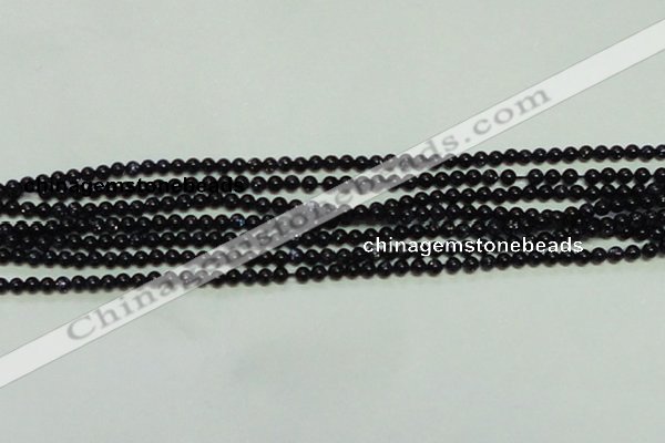 CTG143 15.5 inches 3mm round tiny blue goldstone beads wholesale