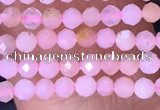 CTG1430 15.5 inches 2mm faceted round pink opal beads