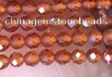 CTG1438 15.5 inches 2mm faceted round orange garnet beads wholesale