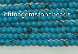 CTG144 15.5 inches 3mm round tiny blue turquoise beads wholesale