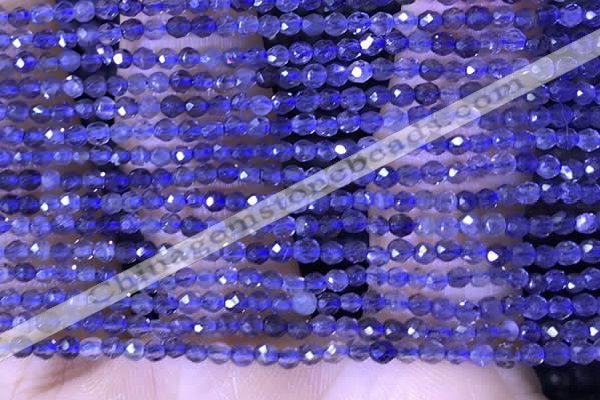 CTG1444 15.5 inches 2mm faceted round iolite beads wholesale