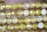 CTG1464 15.5 inches 2mm faceted round yellow opal beads