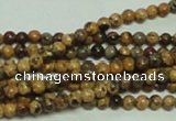 CTG147 15.5 inches 3mm round tiny leopard skin jasper beads wholesale