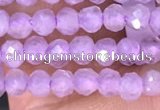 CTG1485 15.5 inches 3mm faceted round lavender amethyst beads