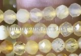 CTG1491 15.5 inches 3mm faceted round yellow opal beads wholesale