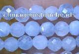 CTG1493 15.5 inches 3mm faceted round aquamarine beads wholesale