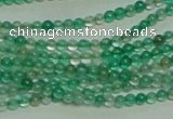 CTG152 15.5 inches 3mm round tiny green agate beads wholesale