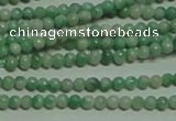 CTG155 15.5 inches 3mm round tiny Qinghai jade beads wholesale