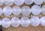 CTG1581 15.5 inches 4mm round white moonstone beads wholesale